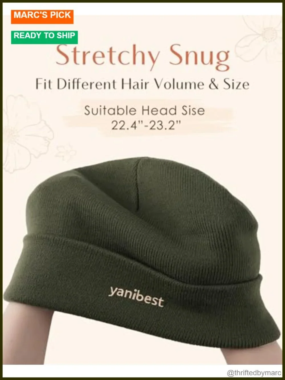 Silk Lined Beanie Winter Hat for Women Men Unisex Soft Knitted Slouchy Skull Cap
